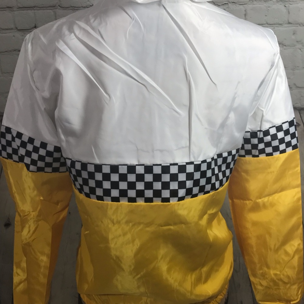 Color Block Elastic Waist Drawstring Jacket - Picture 5 of 8